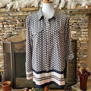 🆕Tommy Hilfiger Sky Captain Multi Contrast-hem Shirt